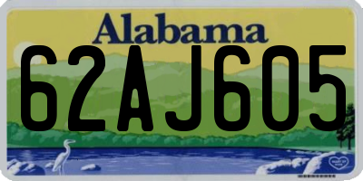 AL license plate 62AJ605