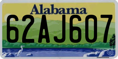 AL license plate 62AJ607