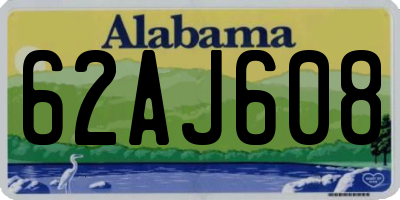 AL license plate 62AJ608