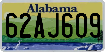 AL license plate 62AJ609