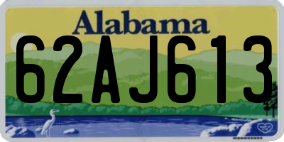 AL license plate 62AJ613