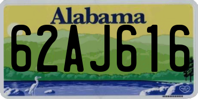 AL license plate 62AJ616