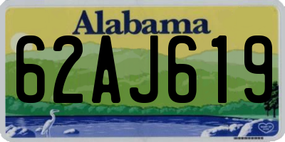AL license plate 62AJ619