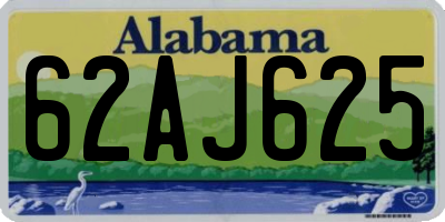 AL license plate 62AJ625