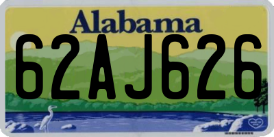 AL license plate 62AJ626
