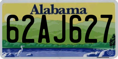 AL license plate 62AJ627