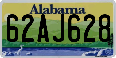 AL license plate 62AJ628