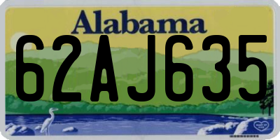 AL license plate 62AJ635