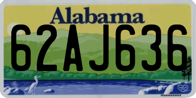 AL license plate 62AJ636