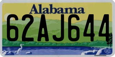 AL license plate 62AJ644