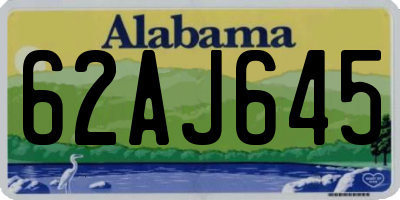 AL license plate 62AJ645
