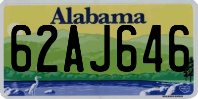 AL license plate 62AJ646