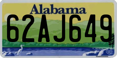 AL license plate 62AJ649