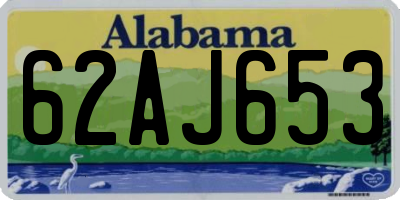 AL license plate 62AJ653