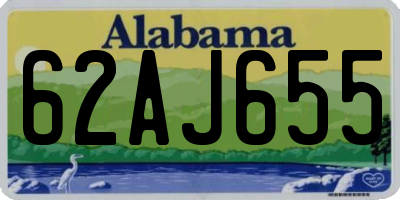 AL license plate 62AJ655