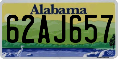 AL license plate 62AJ657