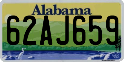 AL license plate 62AJ659