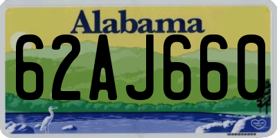 AL license plate 62AJ660