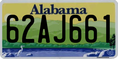 AL license plate 62AJ661
