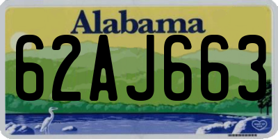 AL license plate 62AJ663