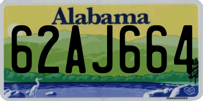 AL license plate 62AJ664
