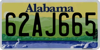 AL license plate 62AJ665