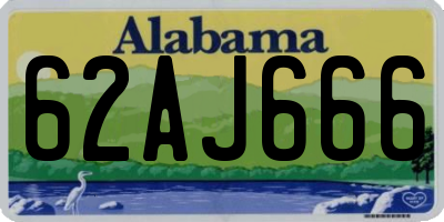 AL license plate 62AJ666