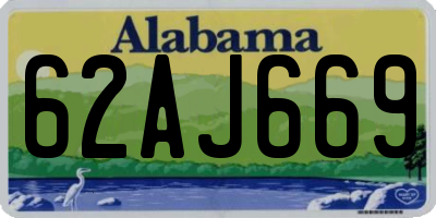 AL license plate 62AJ669