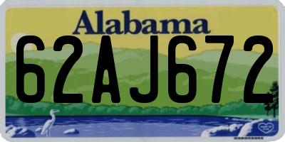 AL license plate 62AJ672