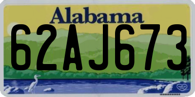 AL license plate 62AJ673