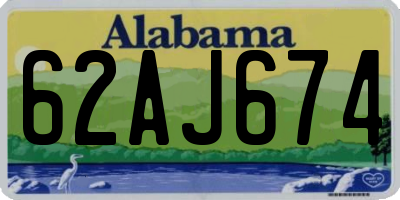 AL license plate 62AJ674
