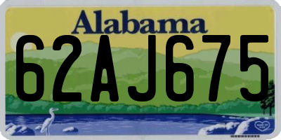 AL license plate 62AJ675