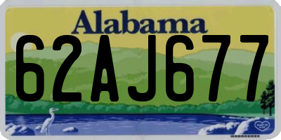 AL license plate 62AJ677