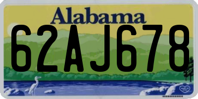 AL license plate 62AJ678