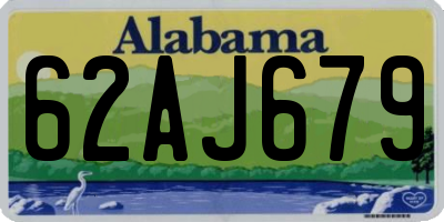 AL license plate 62AJ679