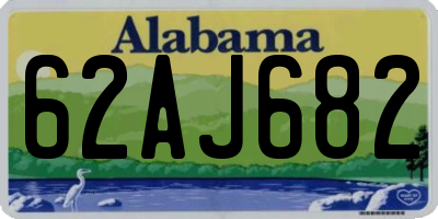 AL license plate 62AJ682