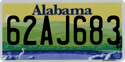 AL license plate 62AJ683