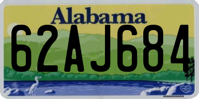 AL license plate 62AJ684