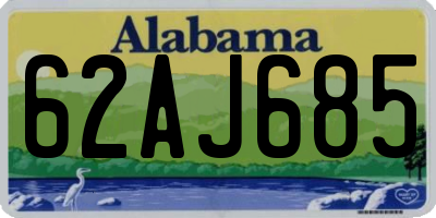 AL license plate 62AJ685