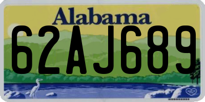 AL license plate 62AJ689