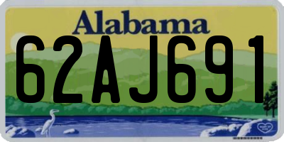 AL license plate 62AJ691