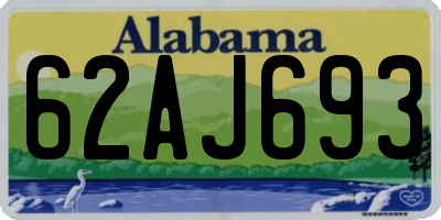 AL license plate 62AJ693