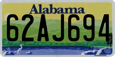 AL license plate 62AJ694