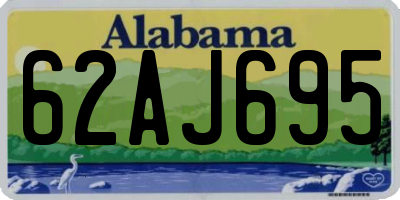 AL license plate 62AJ695