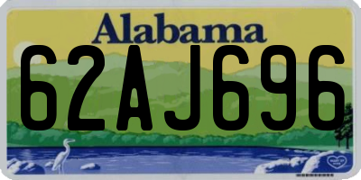 AL license plate 62AJ696