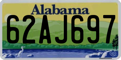 AL license plate 62AJ697