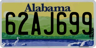 AL license plate 62AJ699