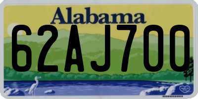 AL license plate 62AJ700