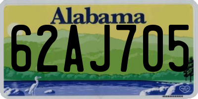 AL license plate 62AJ705