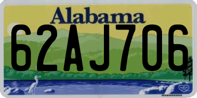 AL license plate 62AJ706